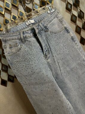 NWT A.Z.I. New York Rhinestone Embellished Jeans